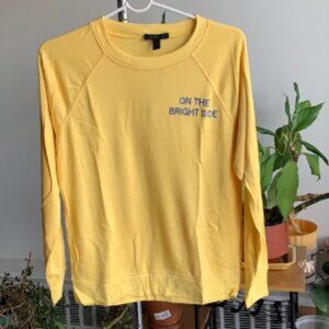 NWT Jcrew on the bright side yellow top size med